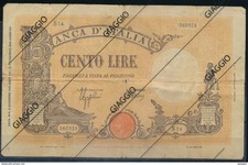 °°° ITALIA 100 LIRE BARBETTI 9/12/1942 °°°