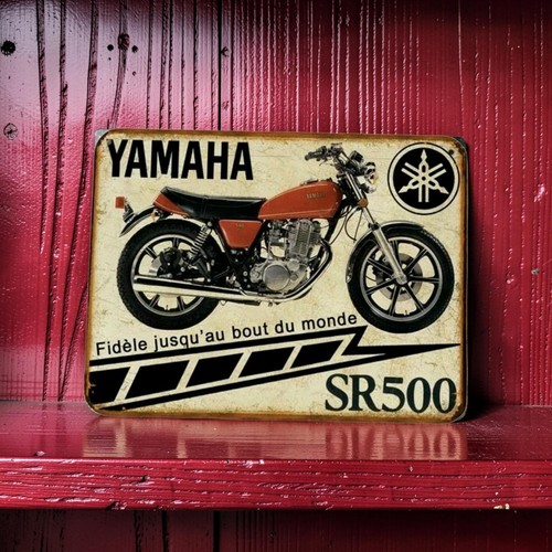 Plaque metal vintage yamaha - plaque,