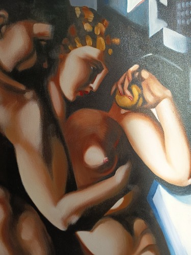 Dipinto olio adam and - dipinto, a