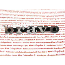 Targhetta scritta " BRAVO " in alluminio per fiancatine pannelli laterali per PI