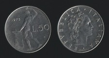 50 LIRE 1973 VULCANO - ITALIA