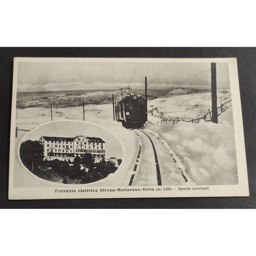 Cartolina ferrovia elettrica - ferrovia,