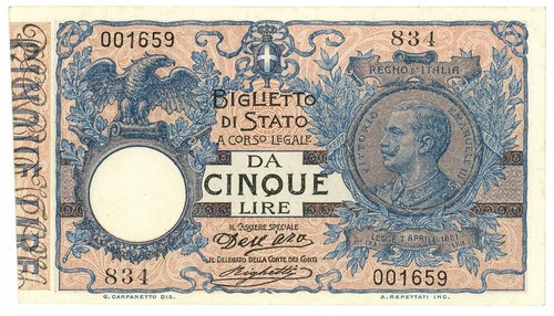 Lire biglietto stato - biglietto, di