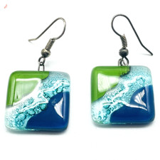 Orecchini quadrati acrilico