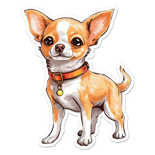 Adesivo decalcomania chihuahua