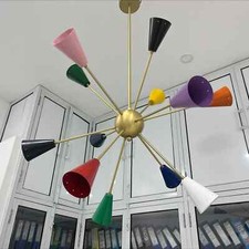 Lampadario 12 bracci ottone