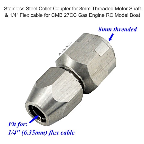 Collet coupler for 8mm motor - for,