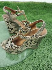 JEFFREY CAMPBELL SANDALI ZEPPA DONNA N 36 COLORE PITONE