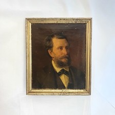 Antico Dipinto Ritratto XIX secolo