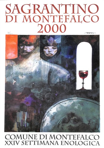 Litografia toppi sagrantino - litografia,