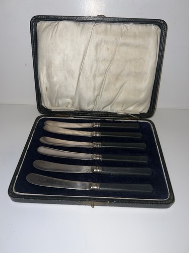 Vintage cased set black - vintage, 6