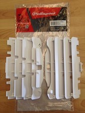 YAMAHA YZF 250 450 2007 2008 2009 POLISPORT PARALUCE RADIATORE PROTEZIONI BIANCO