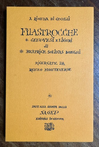 Filastrocche genovesi liguri - genovesi,