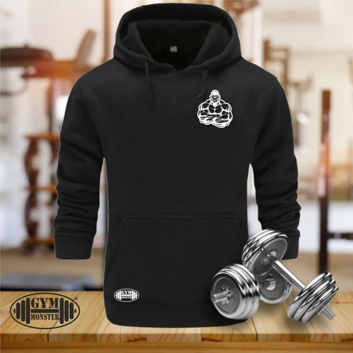 Felpa con cappuccio gorilla - con,