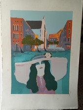 Renato Borsato Litografia Originale Firmata Cm 70×50 Le Venezia, Certificato