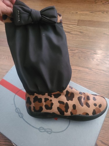 Prada girls leopard black - prada, bow