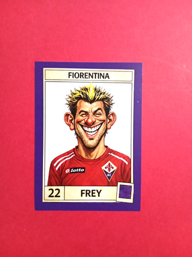 Figurina caricatura calciatori - figurina,