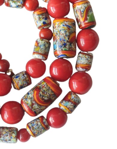Collana perline murano - collana,
