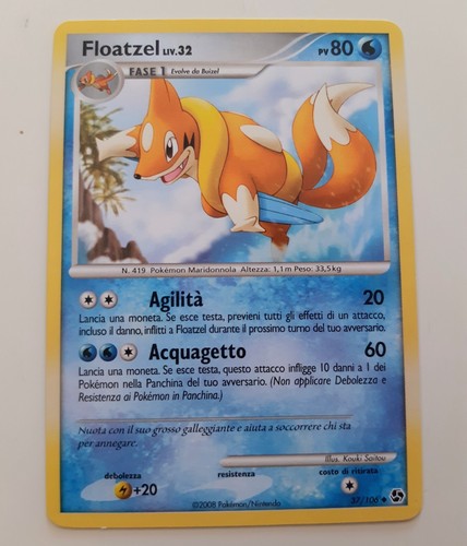 Floatzel 106 diamante perla - floatzel,