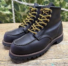 Red Wing 8146 Roughneck Moc Toe Brown Eu 40 USA 7,5 Uk 6,5 Made USA Workwear