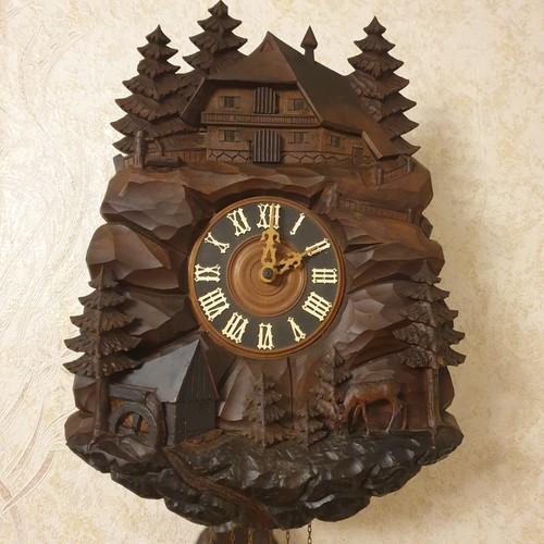 Antico orologio cucù - antico, con