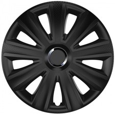 Set 4 Copricerchi 15" Pollici Universali Coppe Copri Ruota Borchie AVIATOR BLACK