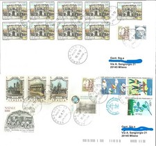 CASTELLI BOBINE TRE BUSTE CON INTERESSANTE INSIEME DI FRANCOBOLLI  2013