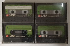 Lotto 4x BASF LH I FERRO SUPER 90 1977 musicassette vergini cassette tape