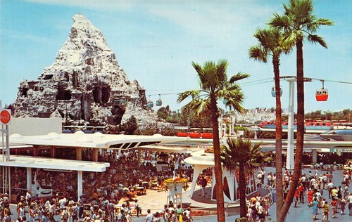 1968 disneyland tomorrowland - disneyland,