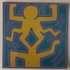 Cartolina Keith Haring senza
