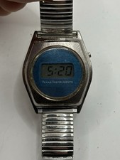 Orologio Digitale Vintage Texas Instruments LCD TI 3H Funzionante Leggi Desc