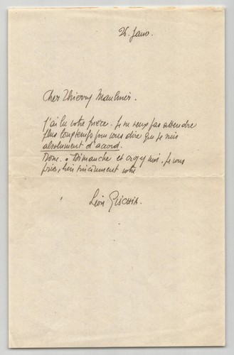 Léon gischia lettre - léon,