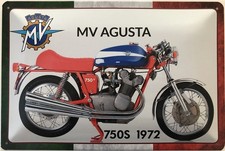 Targa in latta 40 x 30 cm moto