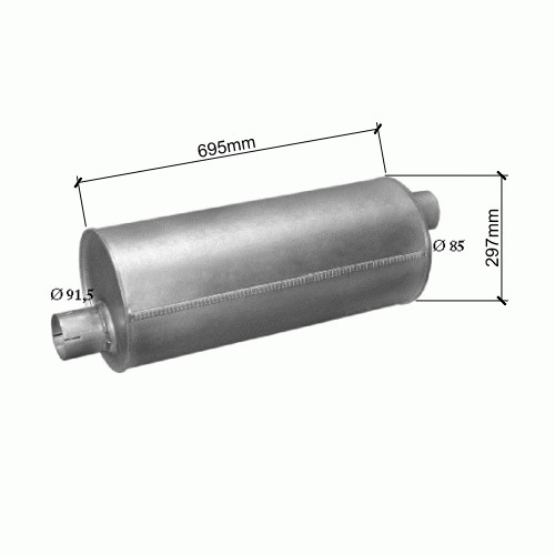 Silencieux pour daf 2100 - silencieux,