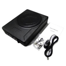 SUBWOOFER AUTO AMPLIFICATO CAR METALLO 600W 8" SOTTOSEDILE SOTTO SEDILE COFANO