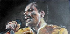 Quadro Ritratto FREDDIE MERCURY - Acrilico su legno