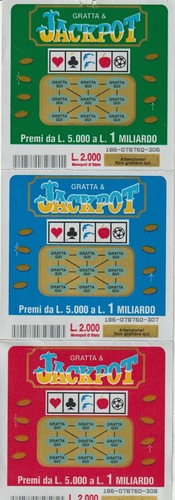 Biglietto gratta vinci - biglietto,