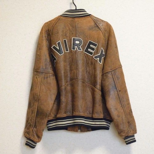 Avirex giacca pelle logo - avirex,