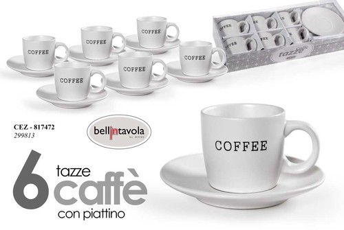 Set tazzine caffè - set, 6