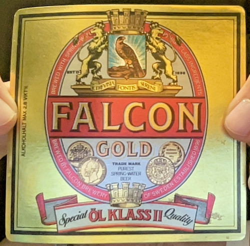Etichetta birra svedese - , falcon