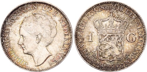 Pays bas gulden - pays-bas, 1