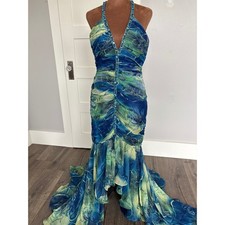 Abito in chiffon a sirena