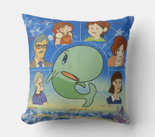 CUSCINO 40x40 TRIBUTO LA BALENA GIUSEPPINA CARTONE  ANNI 80