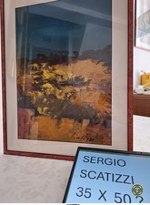 Olio su cartone di Sergio