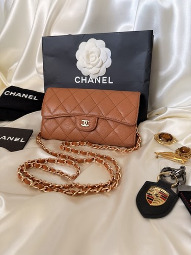 Portafoglio chanel marrone - chanel,