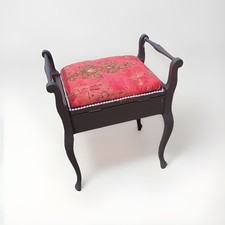 Upcycled Victorian Piano Stool