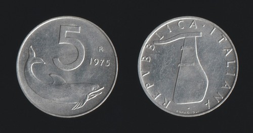 Lire 1975 delfino timone - e,