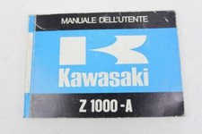 MANUALE USO E MANUTENZIONE KAWASAKI Z 1000 A 1977 LIBRETTO ORIGINALE ITALIANO