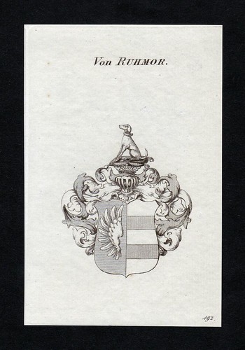 1820 ruhmor stemma nobiltà - ruhmor,