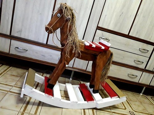 Cavallo dondolo grande in - dondolo,